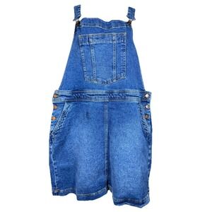 Boden Denim Overall Dress 18 US 14 Blue Jean Pinafore Cottagecore Farmhouse